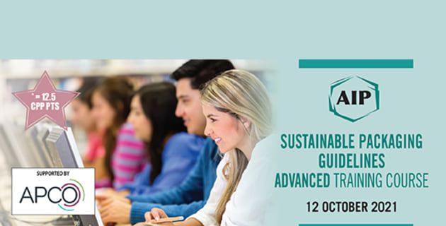 Bookings are now open for the <a href="/AIPACKAGING/">AIP</a>'s new #SustainablePackagingGuidelines’ advanced #TrainingCourse, to be held virtually on 12 October 2021 buff.ly/3lKPm0b <a href="/neridajean/">Nerida Kelton</a>