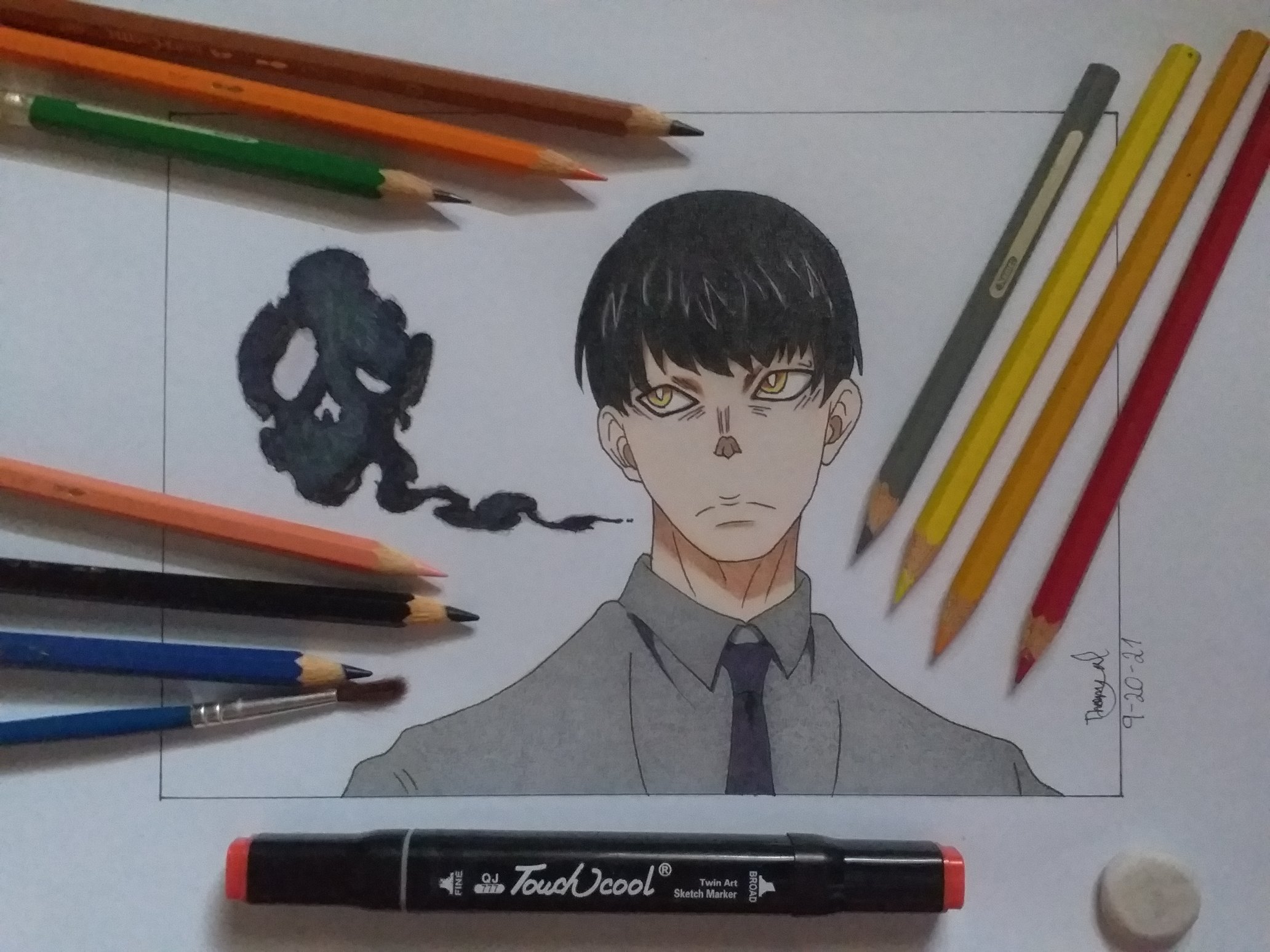 Thony Tan on X: Done draw Character: Yuichiro Kuruno Anime: Fire Force  Material i used: Drawing Book,Faber Castell Pencil,Faber Castell Water  Colour Pencil,Unipin Fine Liner 0.1 and Touch Cool Markers- Orange I