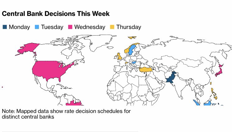CathrineDanin's tweet photo. Centralbanksvecka:
🇸🇪Riksbanken (tisdag)
🇺🇸Fed (onsdag)
🇳🇴Norges Bank (torsdag)
🇬🇧Bank of England (torsdag)
#bloombergs karta visar ännu fler https://t.co/F1IowPbs8X