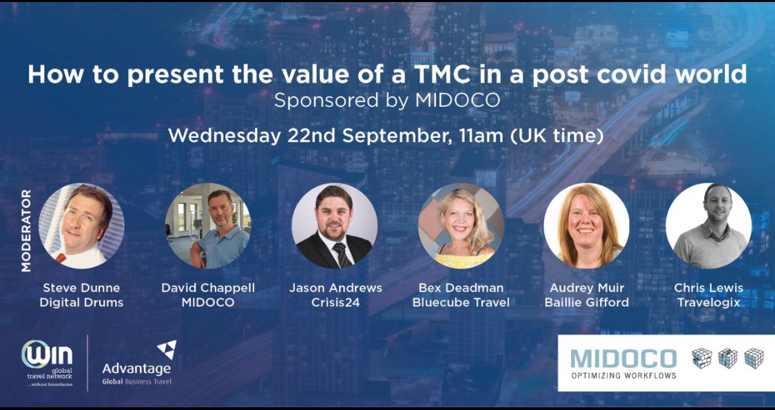 How should Travel Management Companies present their value to corporate clients, buyers and travellers in the living with Covid World? Looking forward to moderating this webinar on Wednesday - it promises to be a cracker! #businesstravel #TMC #travelmanagement #travel #covid