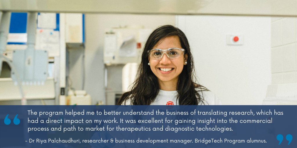 BridgeTech Program (@bridgetech_) on Twitter photo Applications for our 2022 program are now open! Read Riya’s story to see how the <a href="/BridgeTech_/">BridgeTech Program</a> Program could support your #medtech #commercialisation journey: bit.ly/riyas-story <a href="/MTPConnect_AUS/">MTPConnect</a> Applications for our 2022 program are now open! Read Riya’s story to see how the <a href="/BridgeTech_/">BridgeTech Program</a> Program could support your #medtech #commercialisation journey: bit.ly/riyas-story <a href="/MTPConnect_AUS/">MTPConnect</a>