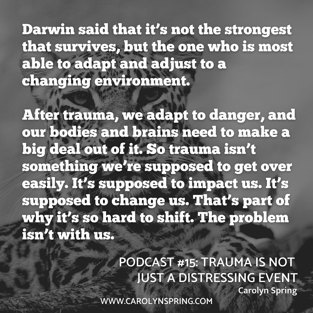 CarolynSpring's tweet photo. 🎧 NEW PODCAST 🎧 'After trauma, we adapt to danger, and our bodies and brains need to make a big deal out of it. So trauma isn’t something we’re supposed to get over easily.'

Listen now: https://t.co/tzLxDNNg3j

#trauma #cPTSD #DID #dissociation #therapy #counselling #recovery https://t.co/E0af7rFv4h