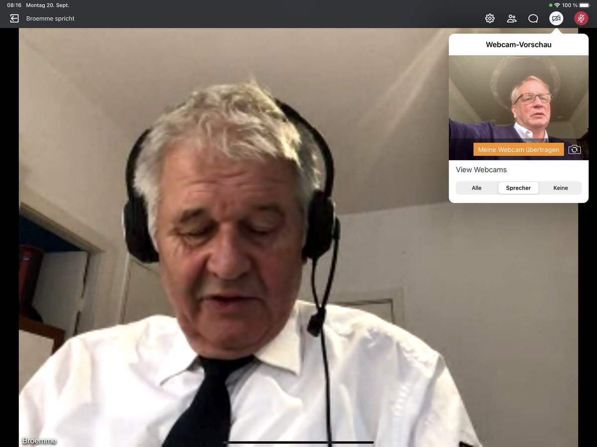 Es läuft #Corona-Morgenlage von @infozoes und #VfSHamburg. 
Nach Vortrag <a href="/ABroemme/">Albrecht Broemme</a> zum #Grünbuch (s. auch 📗 bit.ly/eMsg_KatSch_GB) sein Hinweis:

Bis 2019 dachten wir 1€ Prävention spart 10€ in der Krise

Mit #Hochwasser und #COVID
WAHRSCHEINLICHER und TEURER
(10.000 Mal?)
