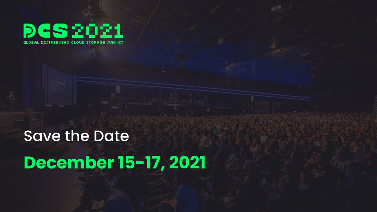 DCSOfficial2's tweet photo. The Global Distributed Cloud Storage Summit is coming to you. Get your tickets now!
https://t.co/2WRRtG08DF
#DCS2021 #DecentalizedStorage #TheFutureIsDCS #DigitalRevolution #Blockchain #Innovation https://t.co/uvtJDxfY6X