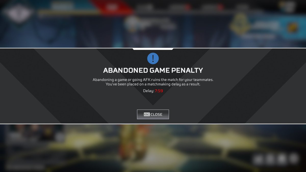Game crashed. I log back in and get this. How’s this my fault <a href="/PlayApex/">Apex Legends</a>?