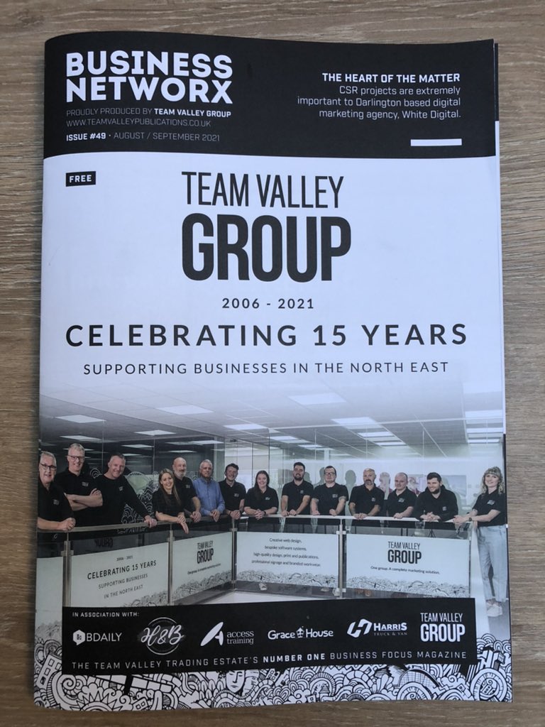 suit_ability's tweet photo. Thanks again to the fantastic staff at @TeamValleyGroup for allowing us in the recent Business Networx Magazine.

They offer reliable high-quality design, print, website design, software development, signage, publications and workwear. One media company. One marketing solution. https://t.co/zFjWHOWhE6
