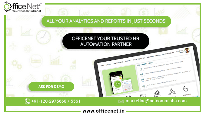 OfficeNet_In's tweet photo. Officenet Your Trusted HR Automation Partner. All your analytics and reports in just a second. Book a Demo here - https://t.co/N1iHDMhyoL, or | marketing@netcommlabs.com|
#Officenet #HRSoftware #PayrollSoftware #HRMS #HRPayrollSoftware #LeaveManagement #HRMobileApp https://t.co/wymoHs9N5L