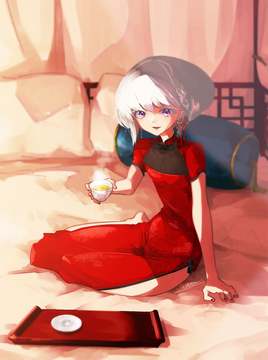 猫科係長さん(@me0w_me0w_mew)の九龍奇譚(https://t.co/fnzqOvcdxX)のリオくんを、お誕生日祝いに描かせていただきました!おめでとうございました～!🐉 