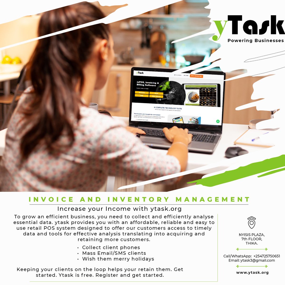 Check out Invoice  and  inventory management efficacy in your business.
Click ytask.org

#EminenceOfRapture