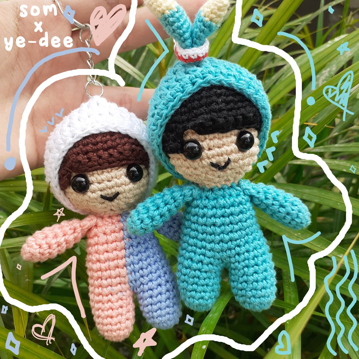 dyrabbitkim's tweet photo. help rt | wts / lfb

hi! i'm selling these handmade truz-inspired treasure amigurumi / crocheted dolls. hmu if interested! 

— comes with a keychain
— other characters are also available
— open for customization 

mop: gcash
mod: shopee co https://t.co/1gmke5wpfE