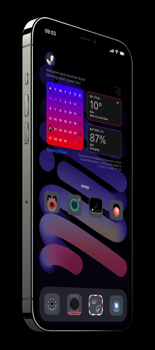 DesignByRoss's tweet image. Monday mod 

Icons @Payrun76 
Wallpaper @awsiiq 
Mockup @screenshot_pro 
Widget me available on rosshee.gumroad.com

#ios15rc #Widgy #Setup