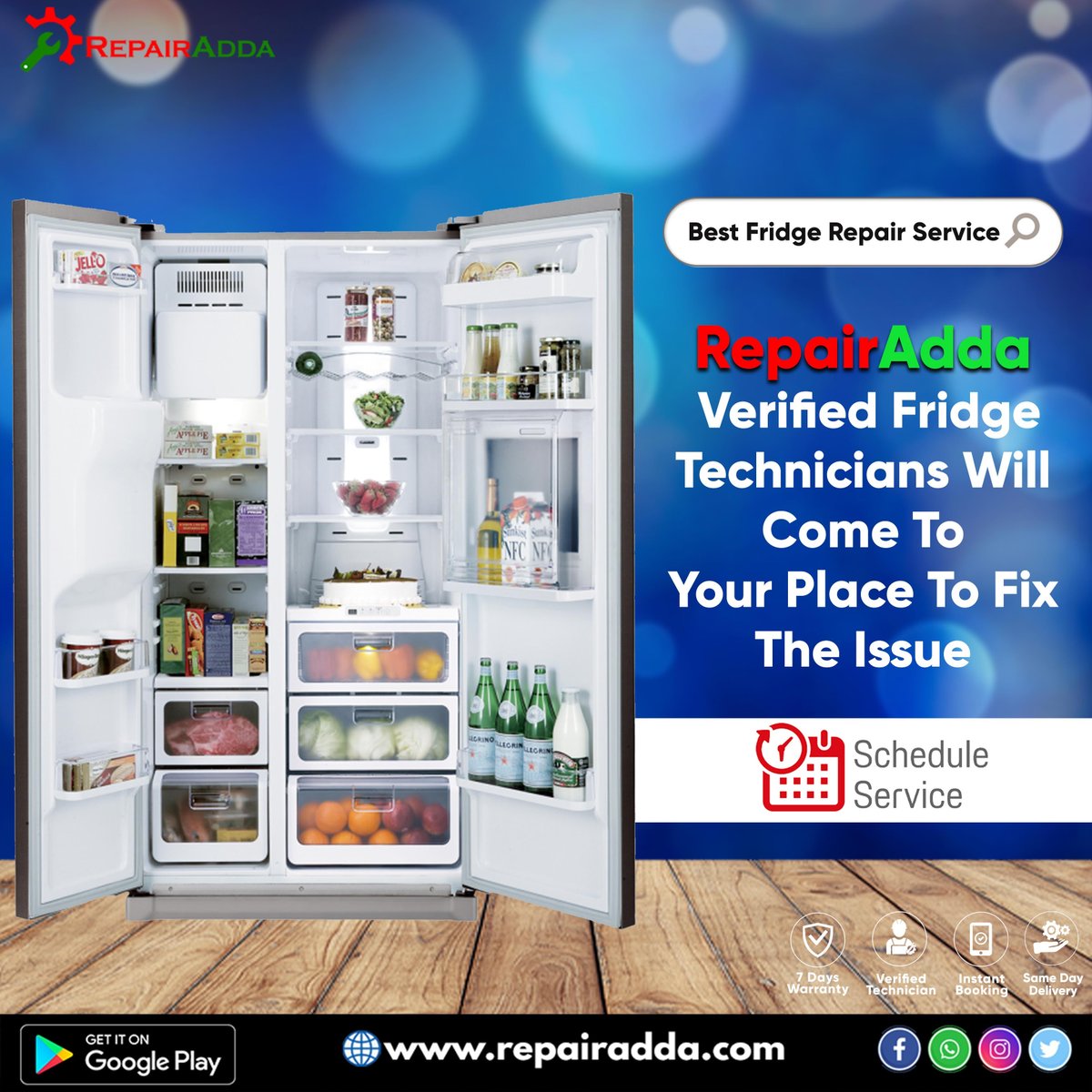 RepairAdda's tweet image. Give your Refrigerator a second chance.😎
RepairAdda can repair &amp;amp; replace any part/unit of the fridge like Fridge compressor repair, Fridge Gas Leakage, We do it all at reasonable prices.
Book service:- repairadda.com/refrigerator-w…
#fridgerepairservice #MondayMotivation #Mondayvibes