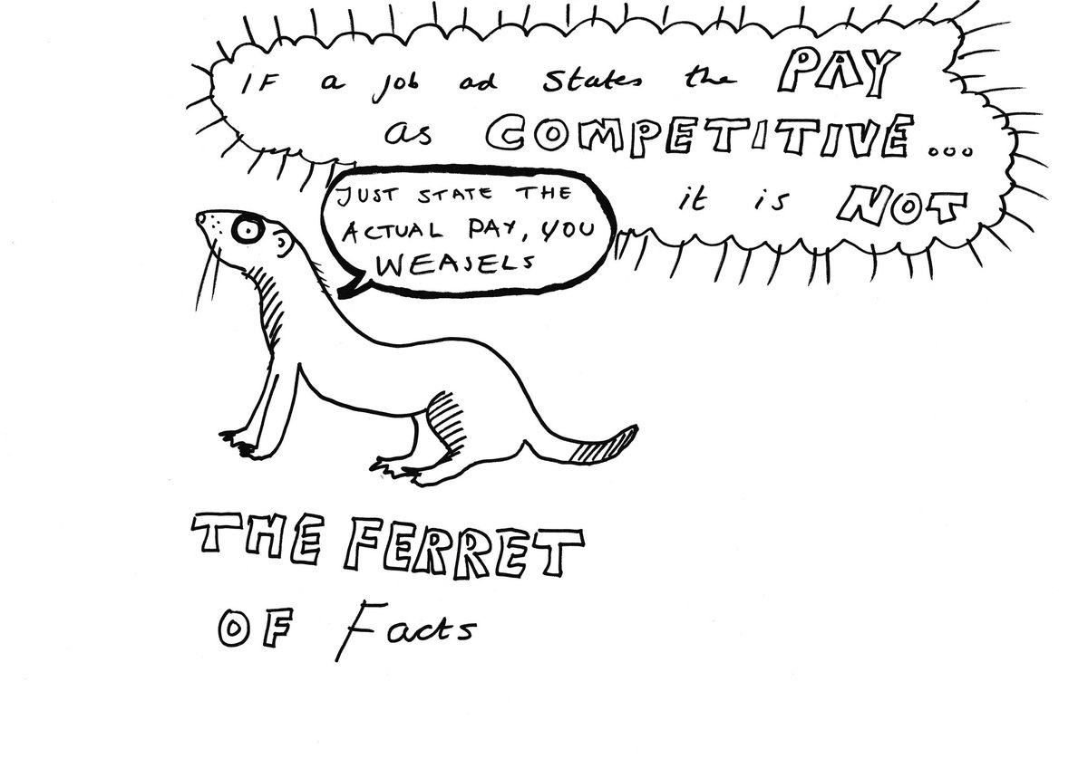 Louiestowell's tweet image. The publishing ferret says #BookJobTransparency