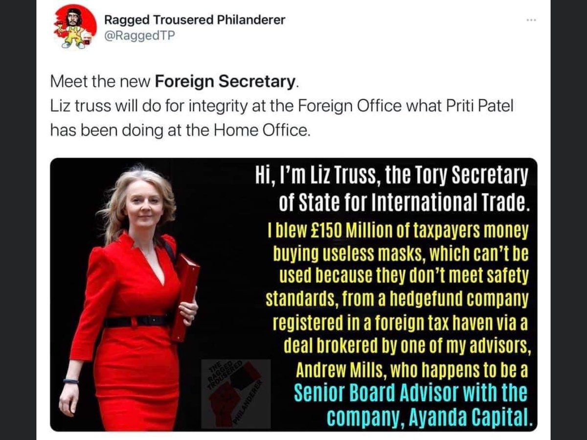 WeeDogWalker's tweet photo. @mrjamesob Yet plenty money for Tory Donors! https://t.co/sh9xuNlYy2