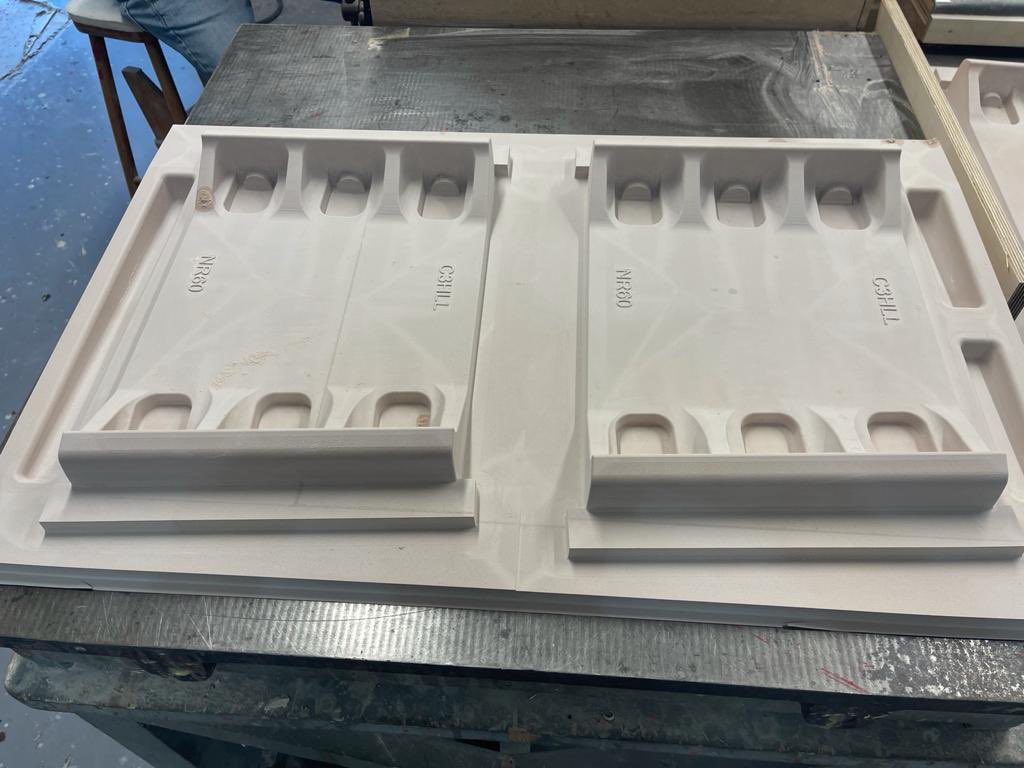 ebalta_Ltd's tweet image. Foundry patterns produced using ebaboard 0600 with Runner System in SG2000. Also features our Pattern Paint available in Red and Black #foundry #foundrypatterns #ebalta #ebaltaglobal #ebaboard #fastcastresin