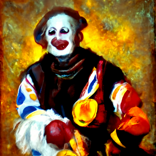 SoftologyComAu's tweet photo. Latest CLIP Guided Diffusion from Dango223 is now included with Visions of Chaos.
https://t.co/3nUcgIS6of
"princess in sanctuary photorealistic portrait of a young princess"
"a wizard | vivid colors"
"an oil painting of a clown"
"a hyperrealistic painting of a human" https://t.co/bHyAxerwba