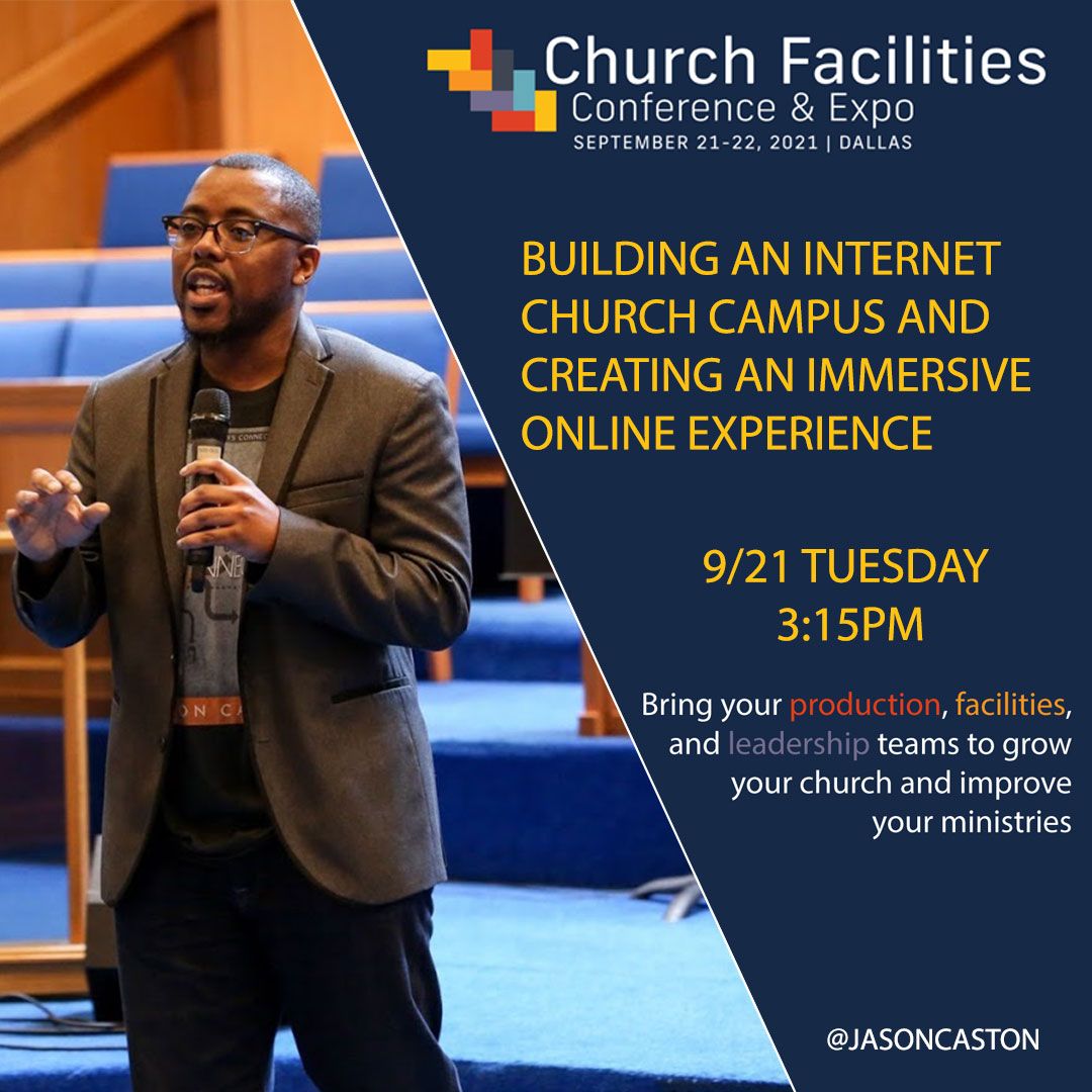 ichurchmethod's tweet image. I’m headed to Dallas for #CFX2021! Join me at the premier annual event for church production, facilities, and leadership. I’ll be presenting on The Future of Online Church and Online Experiences.
churchfacilitiesexpo.com/registration/ 
@church_expo #churchproduction #churchtech