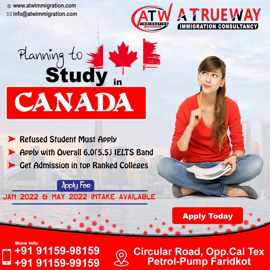 ATrueway's tweet photo. #atw #AtruewayImmigrationConsultancy #studyvisa #canadavisa #workpermit #gapcases #jan2022intake #may2022intake #faridkot #srimuktsarsahib #punjab #immigrationlawyer #consultants #refusalcase https://t.co/YPoHGNzjf9