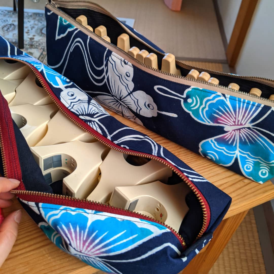 十七絃の琴柱入れ 完成(人 •͈ᴗ•͈) まだまだ、改善の余地ありですが 2