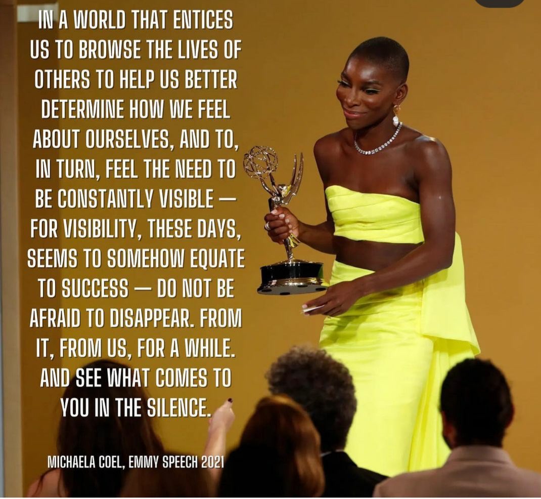 Wisdom of the great #MichaelaCoel