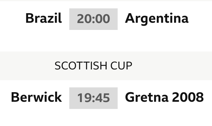 Two BIG fixtures tonight.
