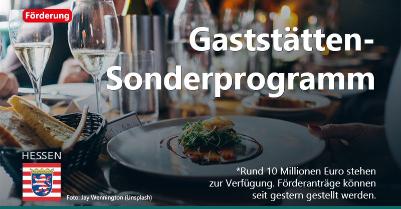 UmweltHessen's tweet photo. Seit gestern können Betreiber*innen von #Gaststätten in Hessens ländlichen Räumen Förderanträge für Investitionen in ihren Betrieb stellen – nach den #Lockdowns ist dies ein wichtiger Impuls, denn Gaststätten sind zentrale Treffpunkte vor Ort.