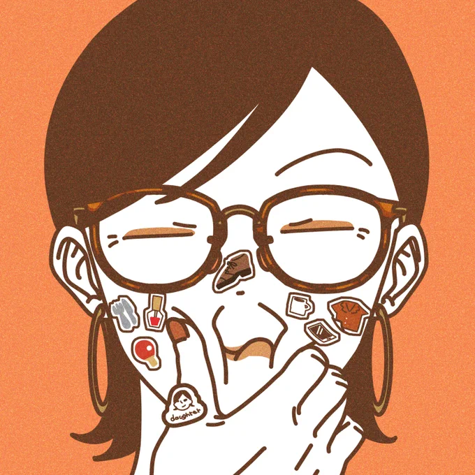 🪴☕🌸好きなものシールとおばあちゃん💄💅🎀 