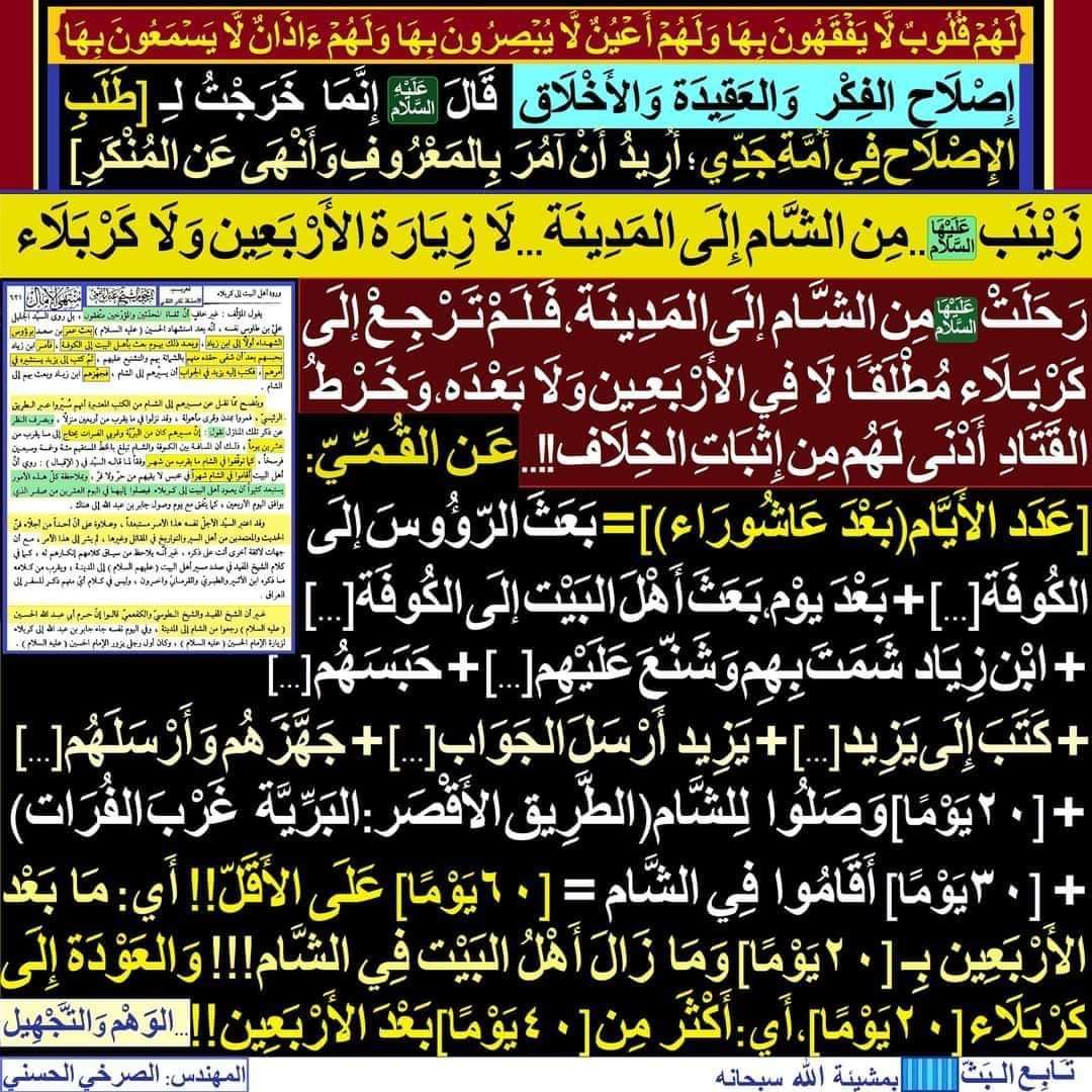 [زَيْنَب(عَلَيْهَا السَّلام)..مِن الشَّام إلَى المَدِينَة...لَا زِيَارَة الأرْبَعِين وَلَا كَرْبَلَاء]

facebook.com/11061604391653…

#الصرخي_يغرد_ولايةالفقيه_ولايةالطاغوت
#رقيه_والمحسن_اكاذيب_المدلسه