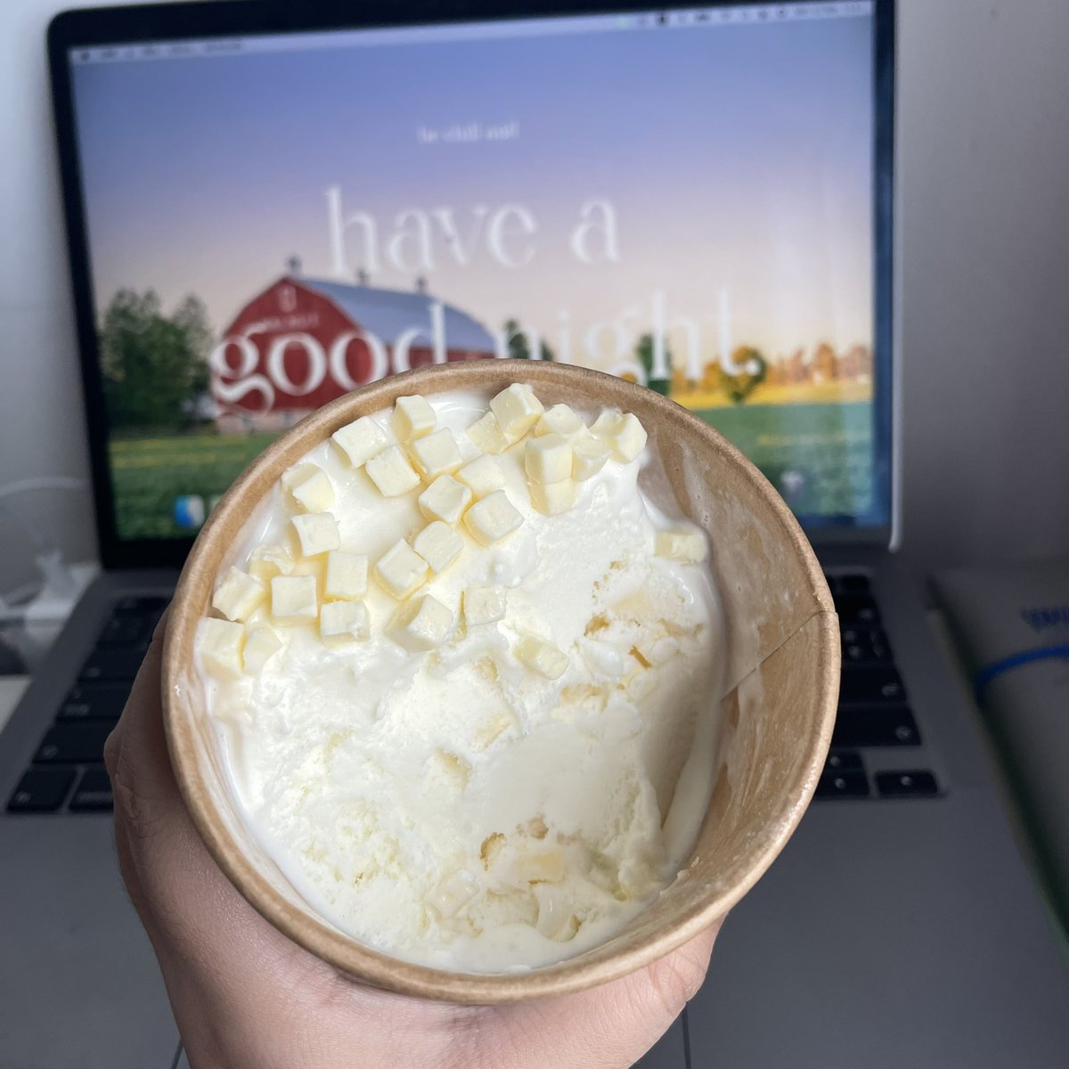 อาทิดก่อนเพื่อนส่งทวิตที่คนรีวิวไอติม hokkaido cheese ของ molto มาให้ ด้วยความเด็กอ้วนเลยตามไปสั่งเดี๋ยวนี้ สั่งทันที แล้วมันอร่อยมาก มันตรงปกกก ก้อนๆข้างบนคือชีสอะ แล้วในเนื้อไอติมก็ยังมีอีกเยอะมาก ไม่ใช่แค่โรยหน้า ทุกค้นนน😭😭😭 รสชาติของความอ้วนมันอร่อยเหลือเกิน แง