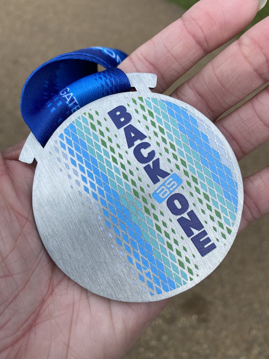 #MedalMonday from the <a href="/runreigate/">Run Series</a> half marathon. I’m never really confident how any run is going to go and this one could have been a steady training run after last weekend’s hilly full. I felt good to go from the start though and took almost 10mins off my 2019 time #happydays