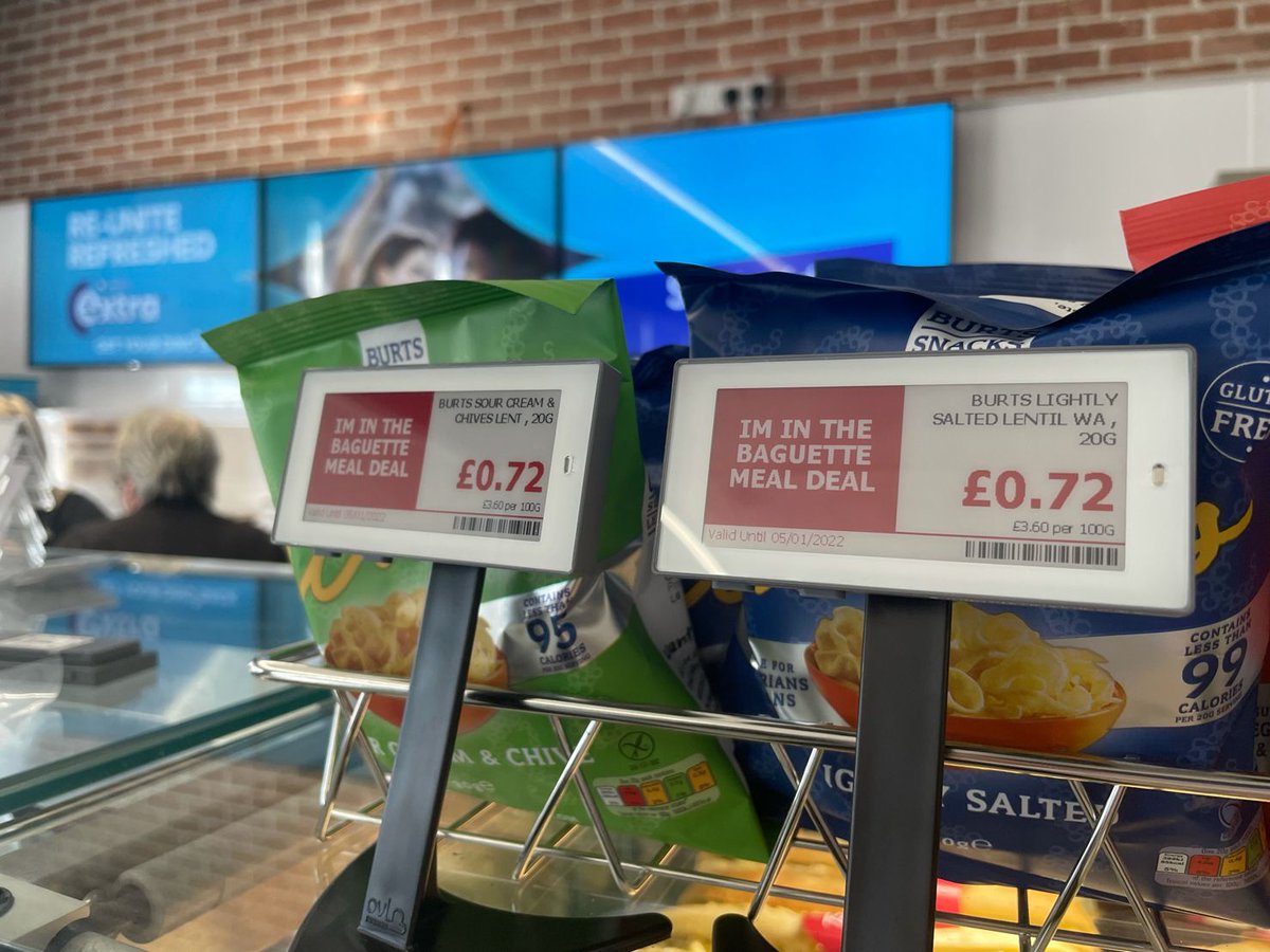 HerbertLion's tweet photo. Wow, they look fantastic! We have just installed Electronic Shelf Labels (ESL) in @Scotmid Broxburn.
Great work team Herbert!
#retailinnovation #retailtechnology #ESL #electronicshelflabels #coop #digitalshelflabels #digitaltags #digitalpricing #pricetags #digitalpricetags https://t.co/ifp8OD02D7
