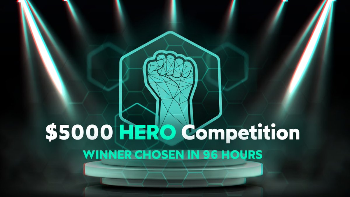 Metahero.io (@metahero_io) on Twitter photo 💰 We're giving away $5000 in HERO to ONE lucky HERO!
The rules are simple:
1️⃣ Follow <a href="/Metahero_io/">Metahero.io</a> on Twitter
2️⃣ RT 👉 x.com/Metahero_io/st…
☀️The winner will be announced Friday morning at 10:00 CET.
ONE Winner 🥳 $5000 HERO 💰 in 96 HOURS ⏳
#BeYourOwnHero ✊ 💰 We're giving away $5000 in HERO to ONE lucky HERO!
The rules are simple:
1️⃣ Follow <a href="/Metahero_io/">Metahero.io</a> on Twitter
2️⃣ RT 👉 x.com/Metahero_io/st…
☀️The winner will be announced Friday morning at 10:00 CET.
ONE Winner 🥳 $5000 HERO 💰 in 96 HOURS ⏳
#BeYourOwnHero ✊