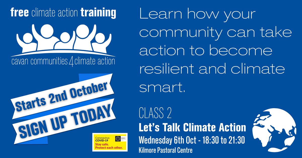 Communities 4 Climate Action (@communities4ca) on Twitter photo Join <a href="/Breffni_Int/">Cavan County Local Development</a> for #Cavan Communities 4 Climate Action to learn about #ClimateActionNow its challenges, opportunities as well as local actions that <a href="/cavancomforum/">Cavan Community</a> can take to become climate smart & resilient.
SIGN UP TODAY forms.gle/bofnjhzx8YEZ9f… Join <a href="/Breffni_Int/">Cavan County Local Development</a> for #Cavan Communities 4 Climate Action to learn about #ClimateActionNow its challenges, opportunities as well as local actions that <a href="/cavancomforum/">Cavan Community</a> can take to become climate smart & resilient.
SIGN UP TODAY forms.gle/bofnjhzx8YEZ9f…