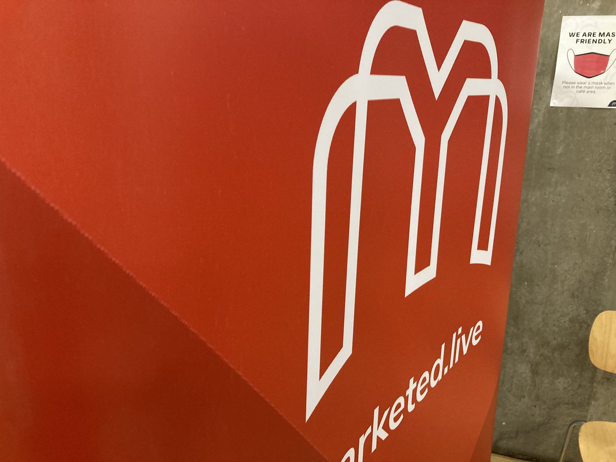 Out and about in the real world today as we’re a sponsor at #marketedlive - time to fire up the Twitter account again and get ready for a day of marketing learning! <a href="/marketedlive/">MarketEd.Live®</a>