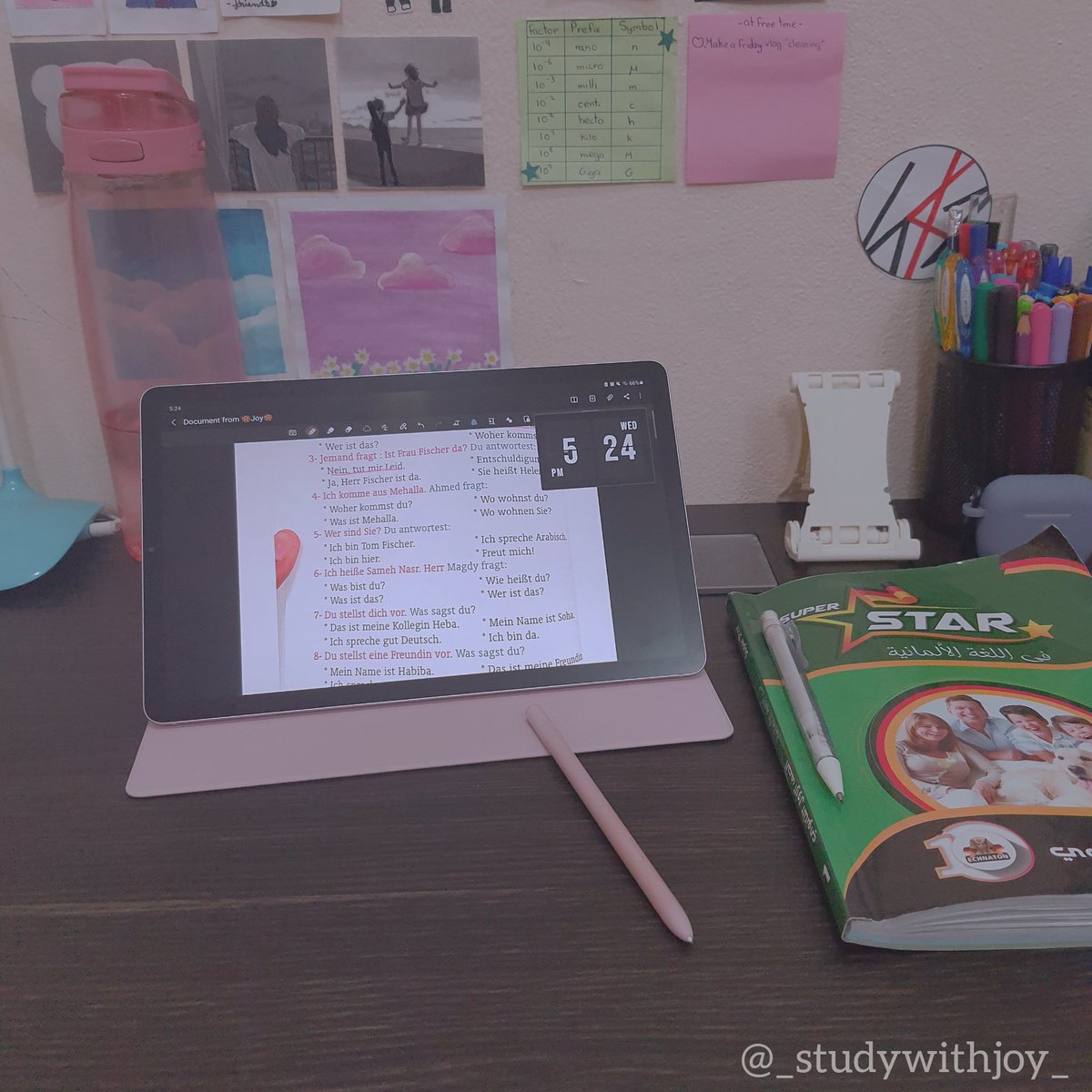 _studywithjoy_'s tweet image. I love studying German. I feel like it is easy (although I am Arabian). But I am really not confident talking in German. It's okay I am still trying. Keep fighting lovelies💗🧋🍪!
✶⊶⊷⊶⊷❍
#studytwt #study #studylife #studydesk #deskinspiration #straykids