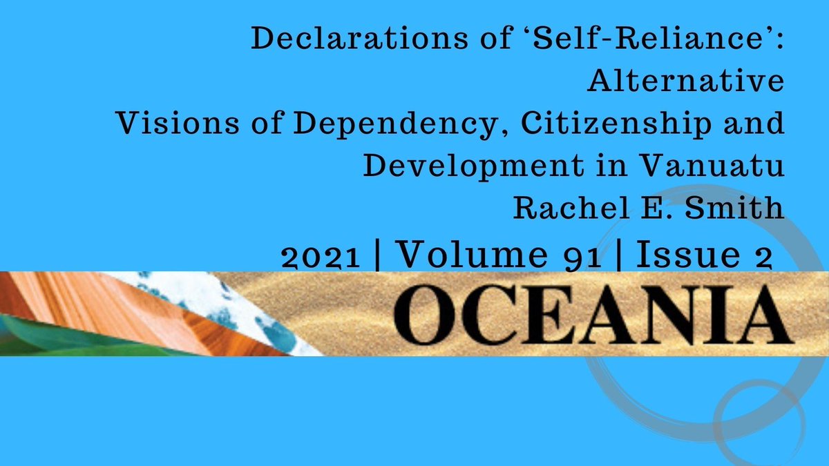 OceaniaJournal's tweet photo. NEW! Rachel E. Smith presents two case studies – kava cultivation and seasonal work in New Zealand – to examine ‘self-reliance’ as articulation of aspirations for development and citizenship in Vanuatu. Read more here: https://t.co/Ye2bD3mS5S https://t.co/NZZ9kehjGc