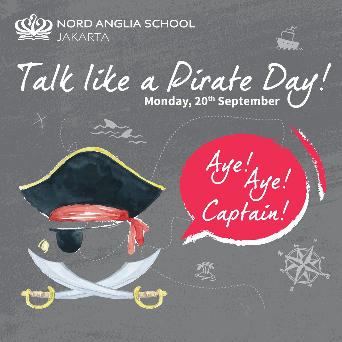 Celebrated each September 19, International Talk Like A Pirate Day - We dress like a pirate and use pirate phrases today at Nord Anglia School Jakarta.

#nasjakarta #nordangliaschooljakarta #nordangliaeducation #jakartaexpat  #jakarta #expat #internationalschooljakarta