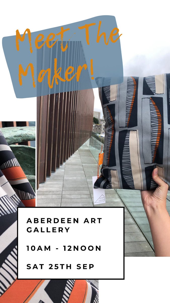 We’re popping up at Aberdeen Art Gallery <a href="/AbdnArtMuseums/">Aberdeen Archives, Gallery & Museums</a> this Saturday, come say hi! 

#MeetTheMaker #ShopAtTheTop #ScottishDesign