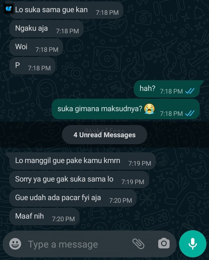 [askrl] aku baru aja pindah ke salah satu kota besar di jawa barat. terus tb tb temen baruku ngechat gini dong.... gak tau harus nangis apa ketawa....