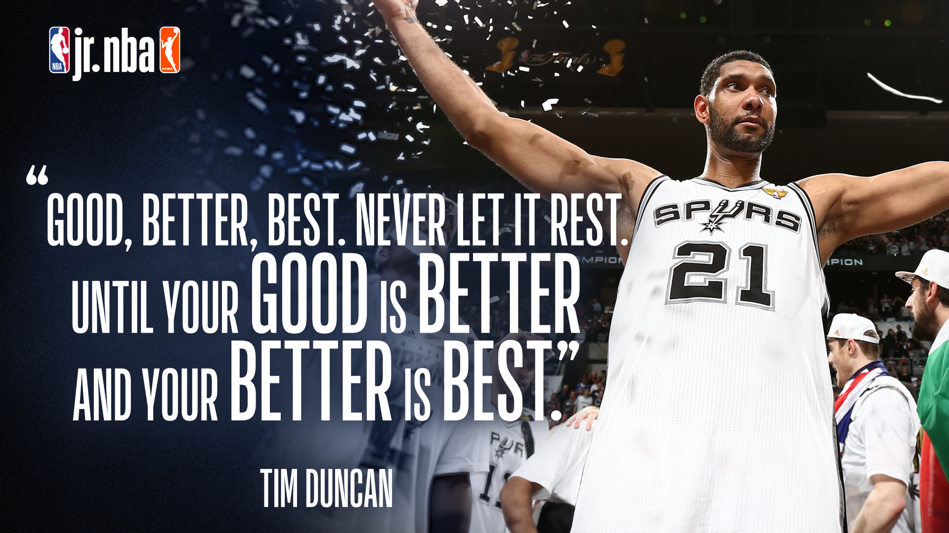 Jr. NBA on X: The Big Fundamental 🙌 Hall of Famer Tim Duncan