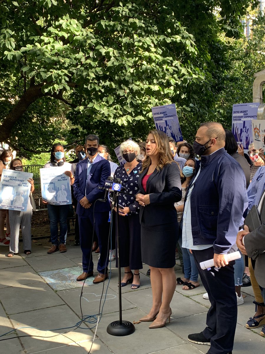 thenyic's tweet image. @CatalinaCruzNY is here! “As immigrants, we’ve always been told it’s our American responsibility to contribute in taxes. But 40% of my community cannot pick representatives that share their values.”