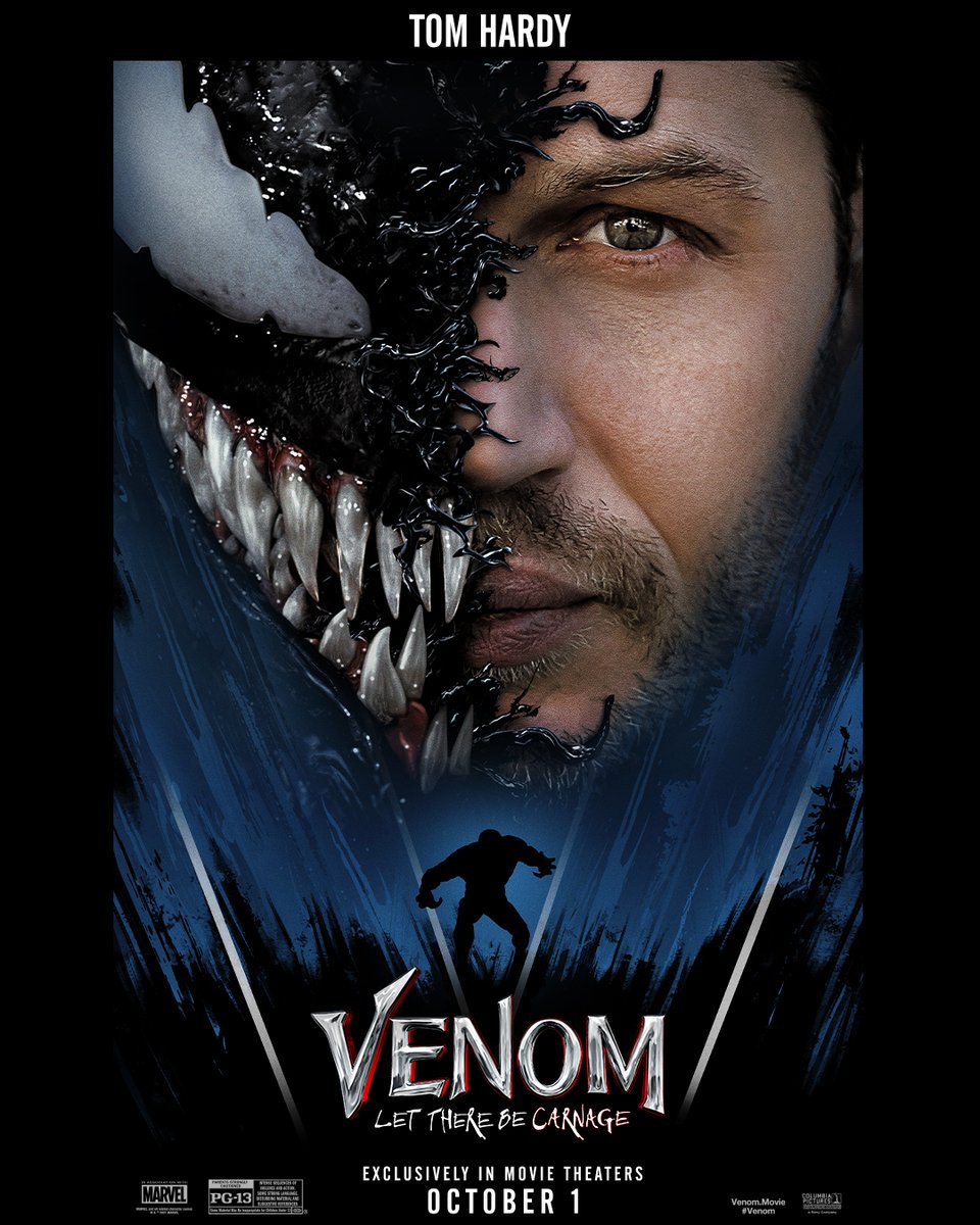 Venom Let There Be Carnage On Twitter We Are Venom Tom Hardy Stars In Venom Let There Be Carnage Exclusively In Movie Theaters October 1 Tickets On Sale Now Https T Co Lgq04z7mgw