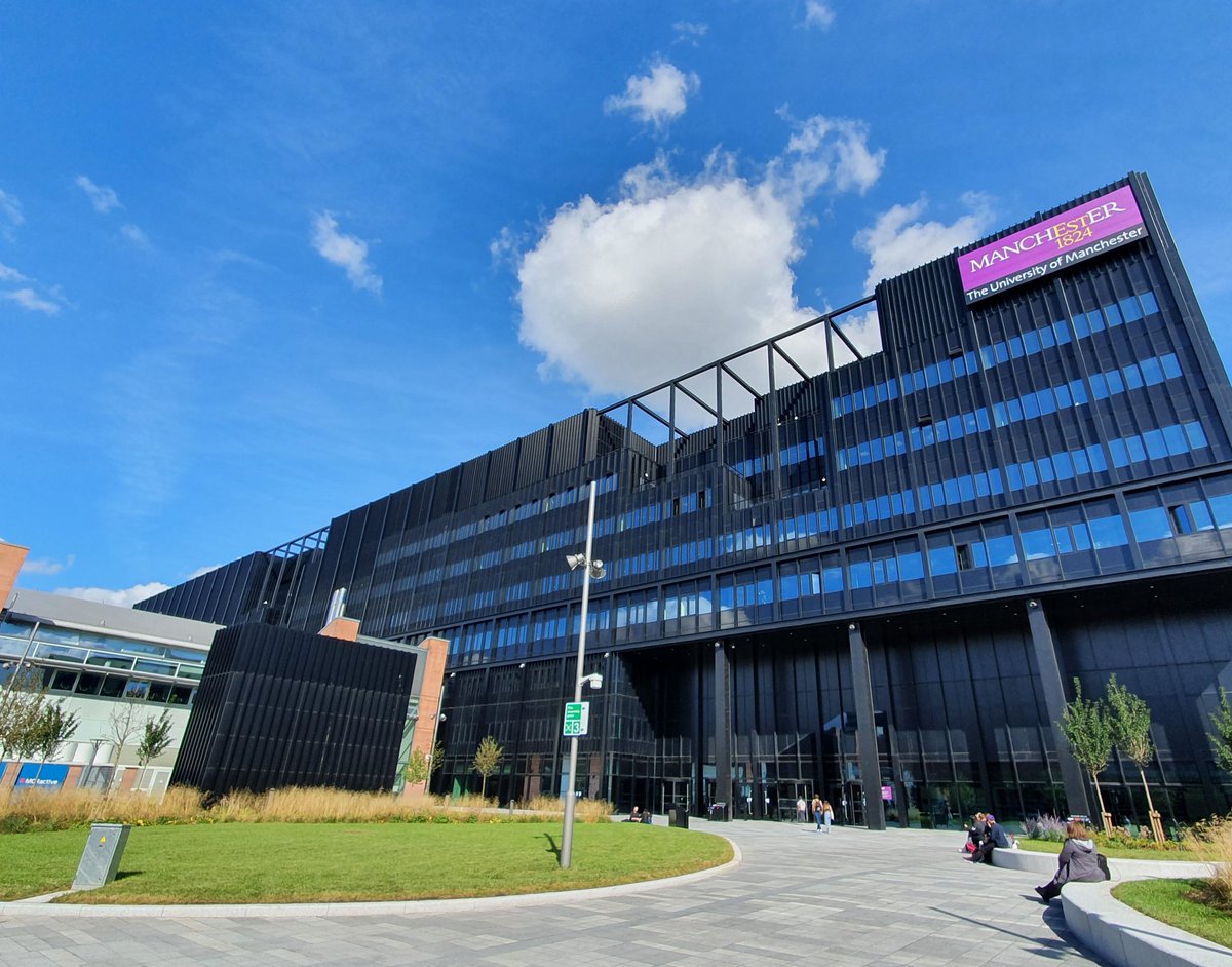 Welcome to all students in our new home. We've had a busy morning of lectures so luckily there are some great spots to refuel. Plus, the campus is looking good in the Manchester ☀️