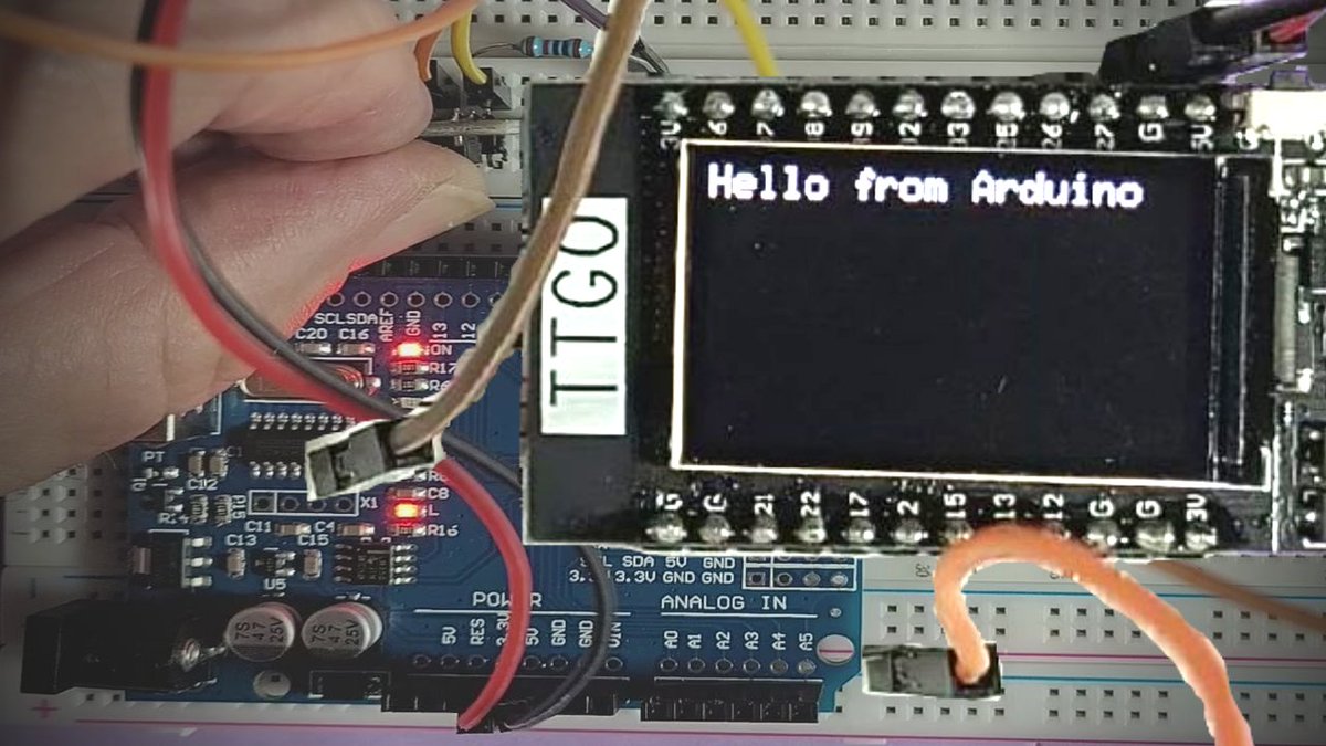 ShotokuTech's tweet photo. How to make Arduino Uno tell the TTGO T-Display when to do something? I love to mash up simple example sketches to make something more complex. Let's use the example sketches "Button" and "DigitalReadSerial". https://t.co/leVZt8m0Xg
#Arduino #TTGO #TDisplay @lilygo9 @arduino https://t.co/7AEyxRrpHL
