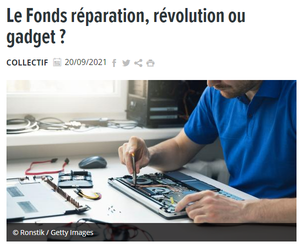 TRIBUNE 📢 Réduire le coût de la réparation, c'est l'objectif du fonds réparation 🔧 Mais avec un montant alloué divisé par 2, ses effets pourraient être contreproductifs. Aux côtés d'associations et de professionnels, HOP tire la sonnette d'alarme ➡️ link.infini.fr/Q42mKT5w