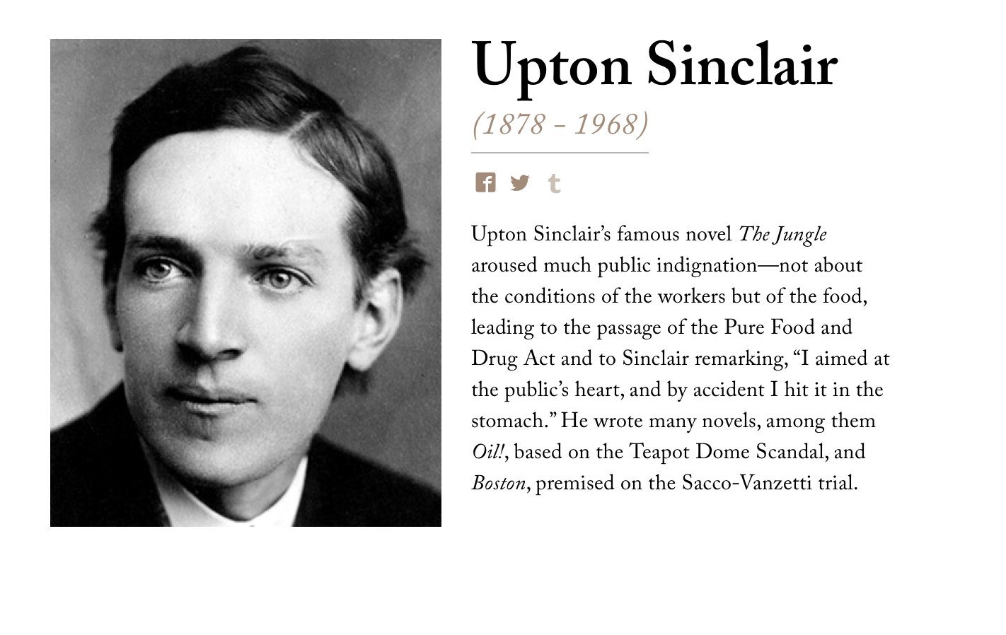 Upton Sinclair The Jungle Quotes Hedwig Petronille