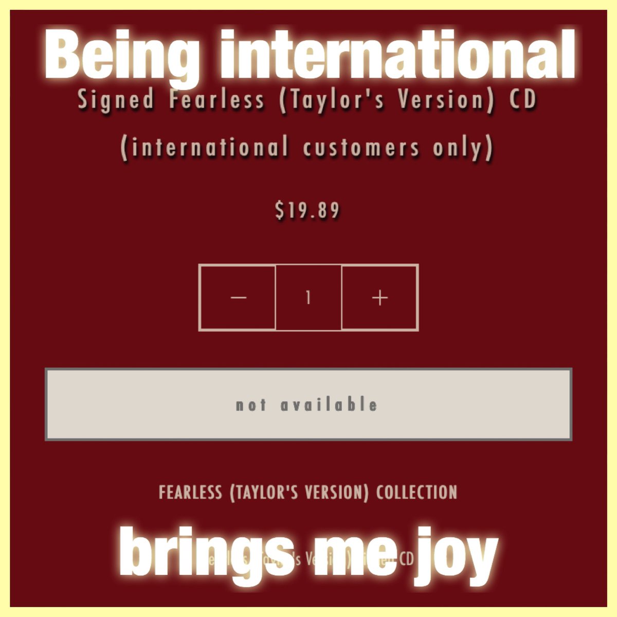swiftiesaffirm's tweet image. Being international brings me JOY ✨✨

❣️🌈 RT to AFFIRM 🌈❣️