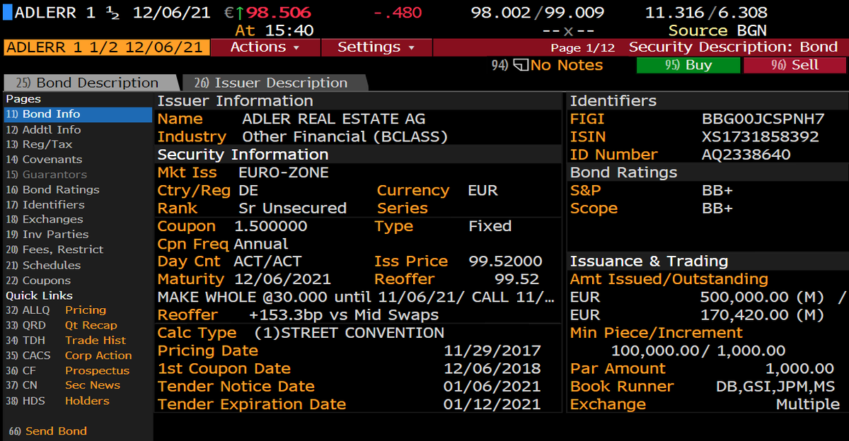 Credit_Junk's tweet photo. Also in Europe we have a real estate problematic credit?

A BB bond with maturity at december with yield above 6%.. https://t.co/paaM6WFAS5
