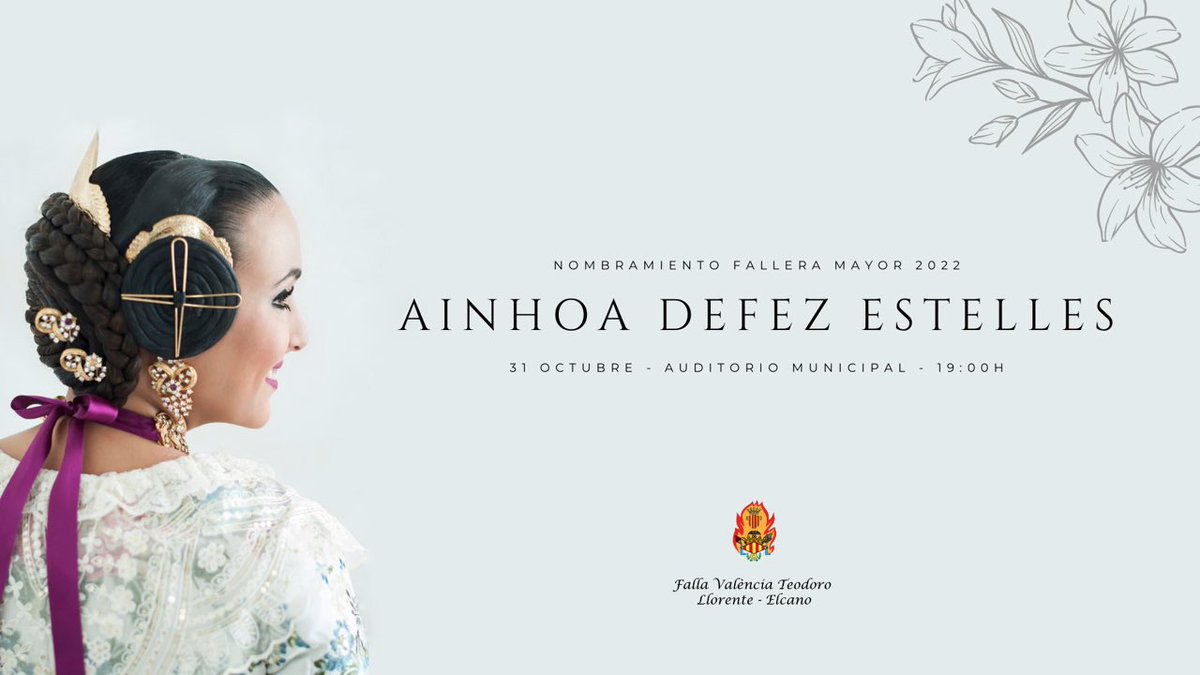 fallaelcano's tweet image. ✨ NOMENAMENT FALLERA MAJOR 2022 ✨ 

#SomElcano | #Falles22 | #JuntsFemFalla