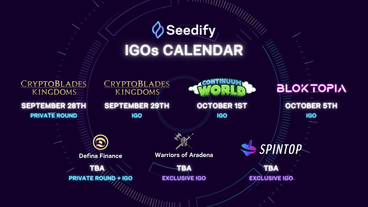 Can't stop, won't stop with so many IGOs coming up!🤩Can you believe this calendar?🔥

👉You better save the date - and your #SFUND - to not miss any!

Which #IGOs are you going to participate in?
